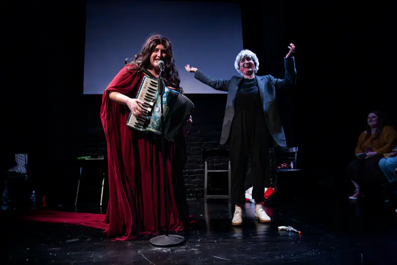 Jackie And Allison Into The Multiverse performing at DC Sketchfest 2025